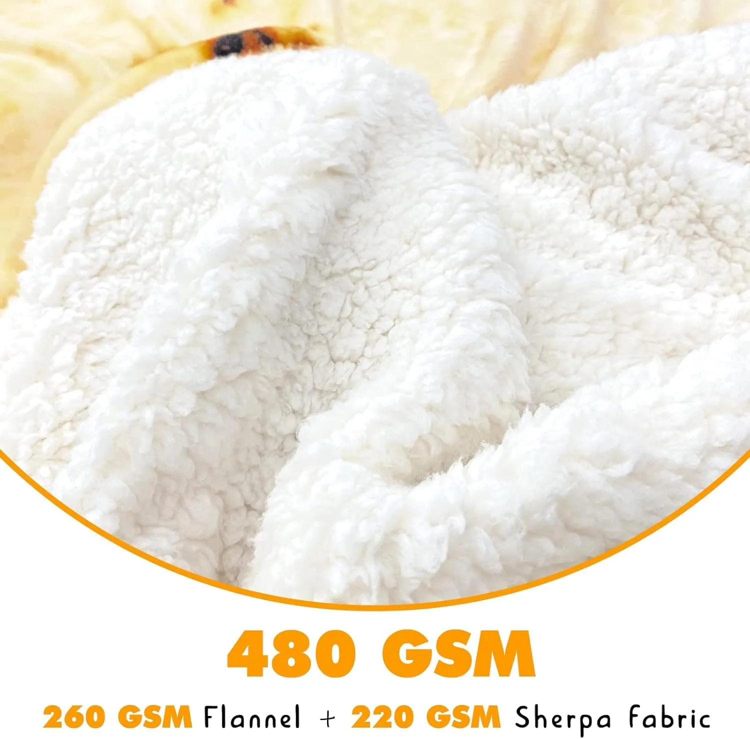 Adult wrapped head to toe in a giant tortilla blanket