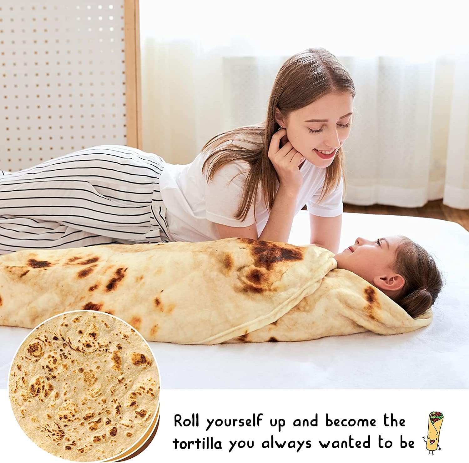 Tortilla Blanket Cozy Fun Burrito Blanket – The Casofu