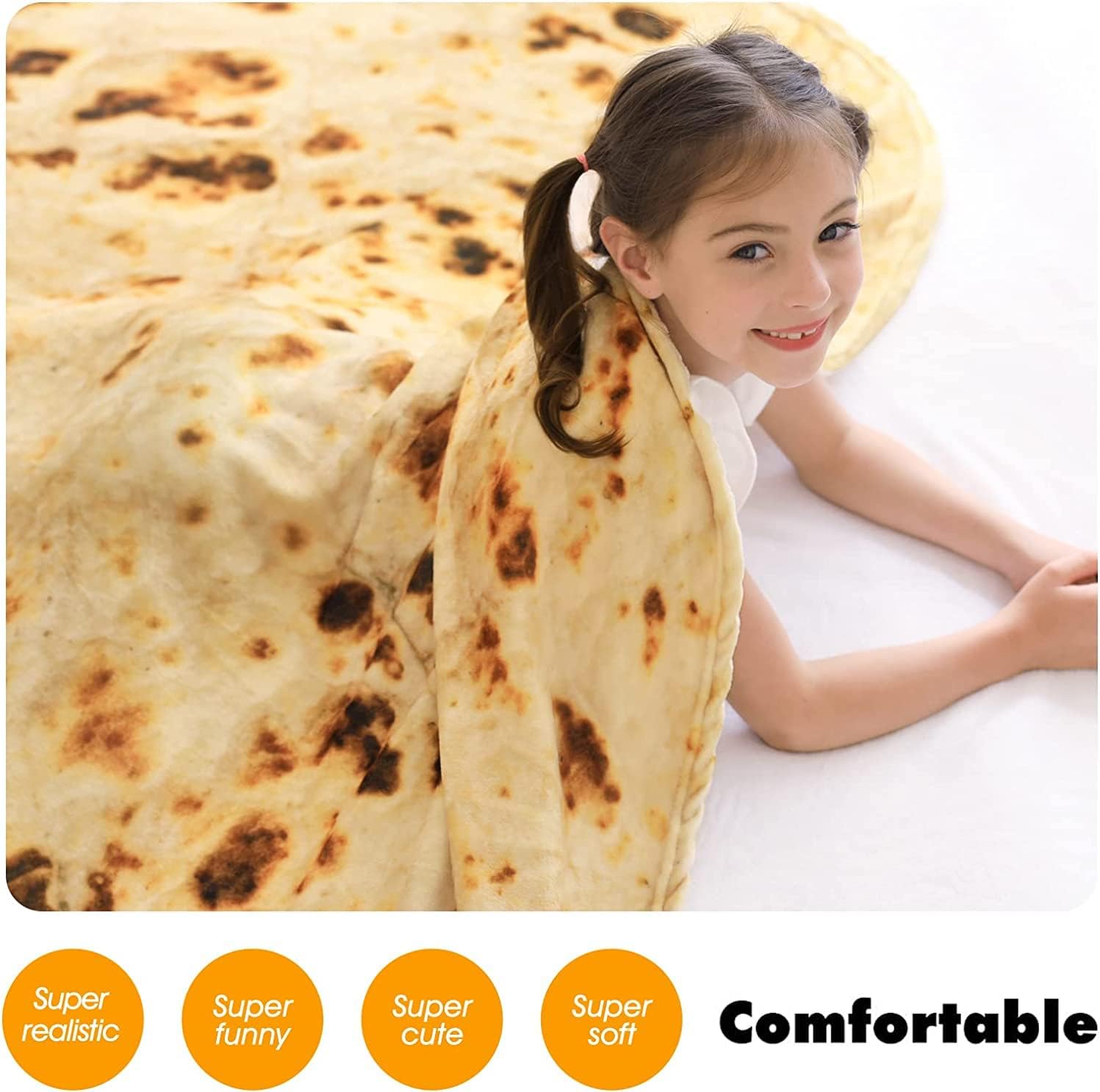 Tortilla Blanket Cozy Fun Burrito Blanket – The Casofu