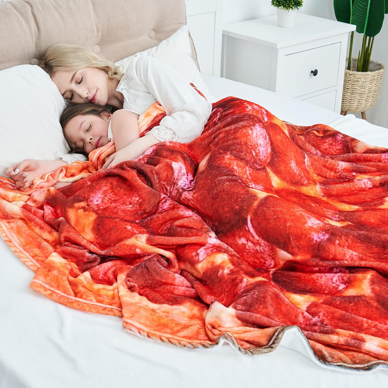Giant Pizza Blanket | Fun & Cozy Flannel Throw For Pizza Lovers
